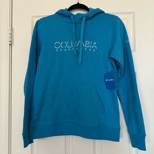 NWT Columbia women XS sweatshirt hoodie in atoll blue